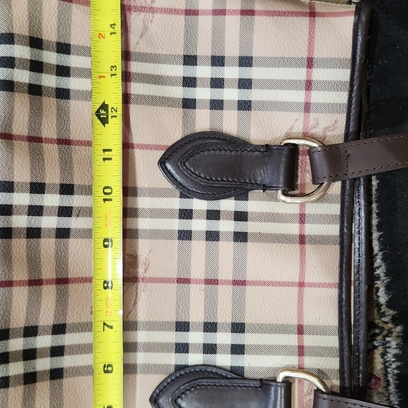 🔹️ BURBERRY🔹️ Vintage shoulder BAG (REPLACEMENT STRAPS) ✨️🤎 - Picture 14 of 14